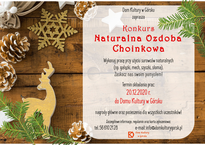 Konkurs Naturalna Ozdoba Choinkowa 1