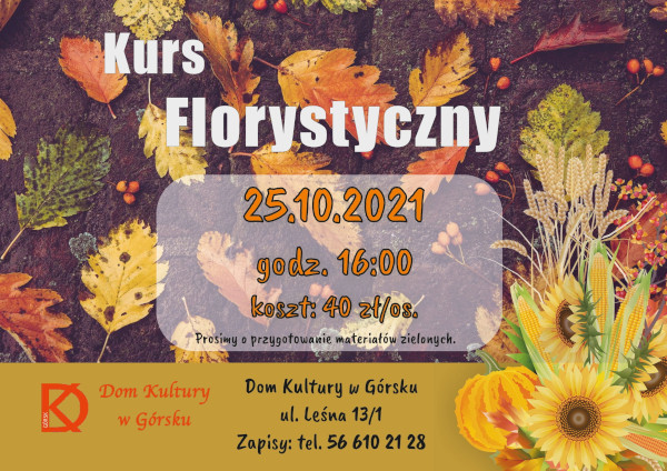 kurs florystyczny 2021