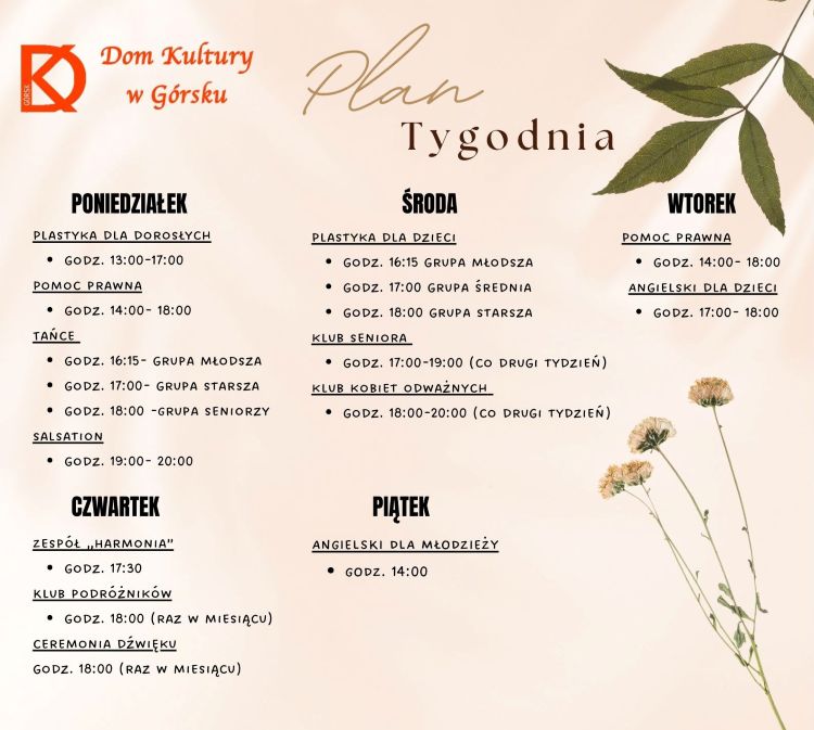 plan tygodnia 2026r.