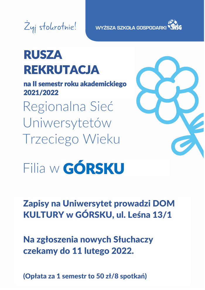 u3w plakat rekrutacja